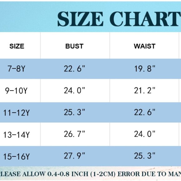 Girls Swimsuit Color Block One Piece Swimsuit 2-Tiered - Picture 7 of 7